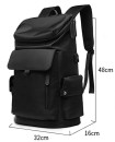 High quality outdoor school student travel luggage Adults back pack bags large capacity Black